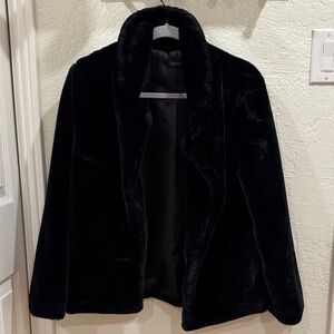 Chic Black Teddy Jacket